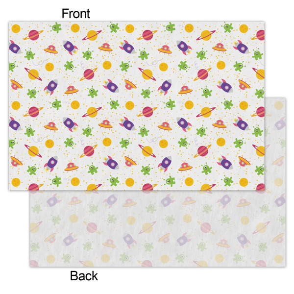 Girls Space Themed Tissue Paper - Heavyweight - Small - Front & Back