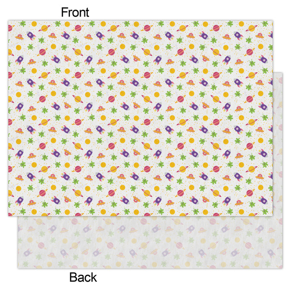 Girls Space Themed Tissue Paper - Lightweight - Large - Front & Back