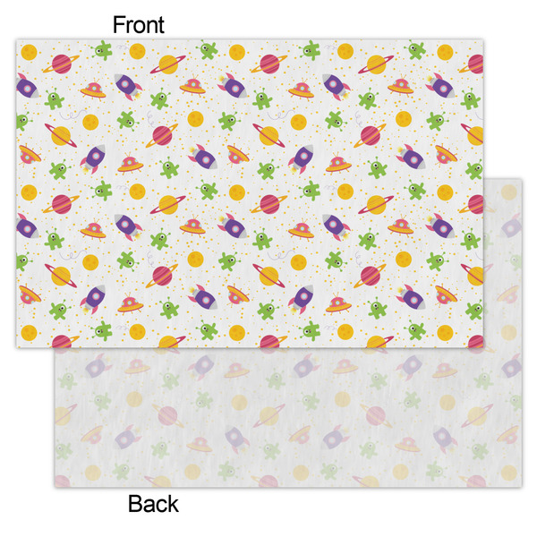 Girls Space Themed Tissue Paper - Lightweight - Small - Front & Back
