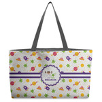 Girls Space Themed Beach Totes Bag - w/ Black Handles (Personalized)