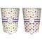 Girls Space Themed Trash Can White - Front and Back - Apvl