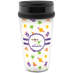 Girls Space Themed Acrylic Travel Mug without Handle (Personalized)