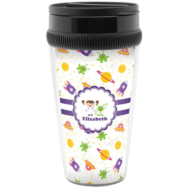 Custom Girls Space Themed Acrylic Travel Mug without Handle (Personalized)