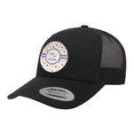 Girls Space Themed Trucker Hat - Black (Personalized)