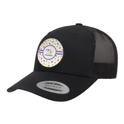 Girls Space Themed Trucker Hat - Black (Personalized)