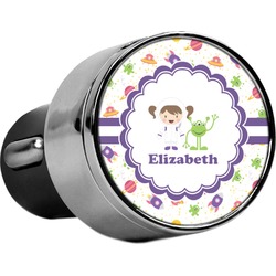 Girls Space Themed USB Car Charger (Personalized)