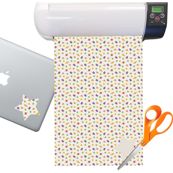 Custom Girls Space Themed Sticker Vinyl Sheet (Permanent)