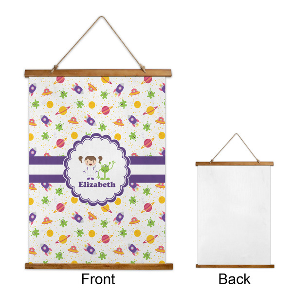 Girls Space Themed Wall Hanging Tapestry - Portrait - APPROVAL