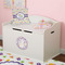 Girls Space Themed Wall Monogram on Toy Chest