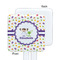 Girls Space Themed White Plastic Stir Stick - Single Sided - Square - Approval
