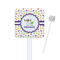 Girls Space Themed Square Plastic Stir Sticks (Personalized)