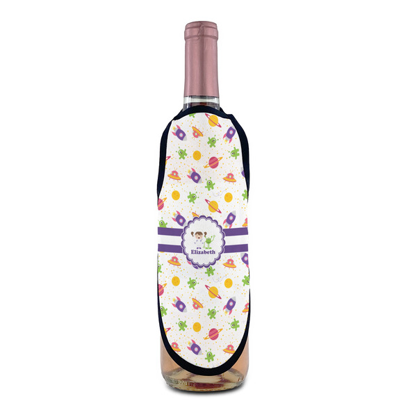 Girls Space Themed Wine Bottle Apron - IN CONTEXT