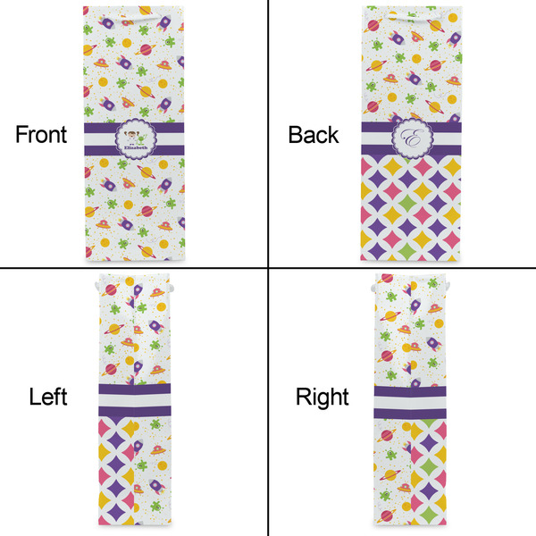 Girls Space Themed Wine Gift Bag - Matte - Approval