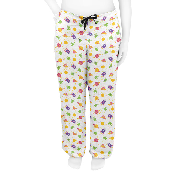 Girls Space Themed Women's Pj on model - Front