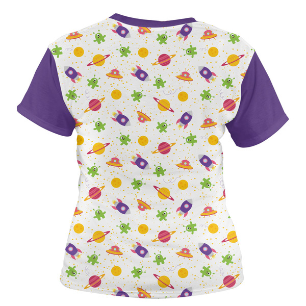 Girls Space Themed Women's T-shirt Back