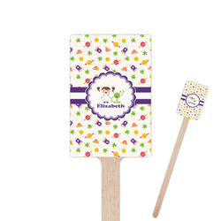 Girls Space Themed 6.25" Rectangle Wooden Stir Sticks - Double Sided (Personalized)