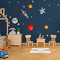Girls Space Themed Woven Floor Mat - LIFESTYLE (child's bedroom)