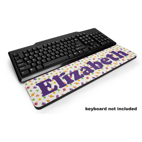 Custom Girls Space Themed Keyboard Wrist Rest (Personalized)