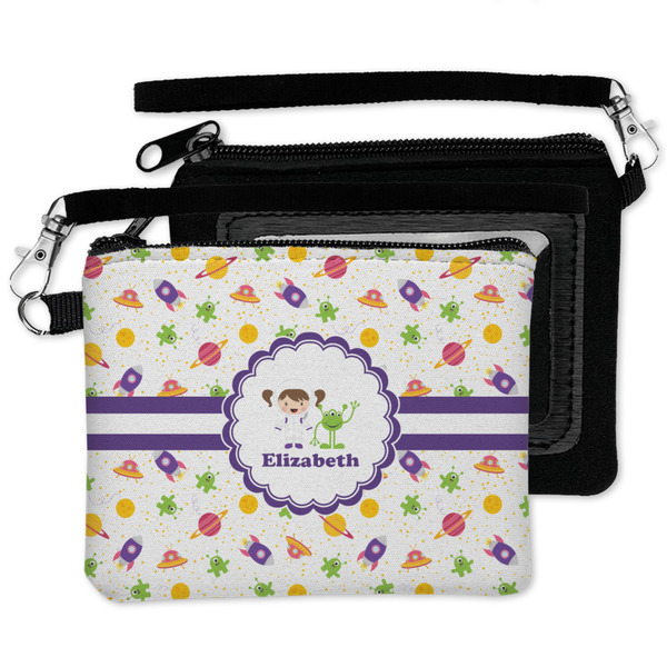 Girls Space Themed Wristlet ID Cases - MAIN