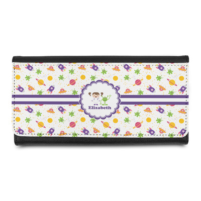 Girls Space Themed Leatherette Ladies Wallet (Personalized)