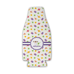 Girls Space Themed Zipper Bottle Cooler (Personalized)