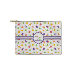 Girls Space Themed Zipper Pouch - Small - 8.5"x6" (Personalized)