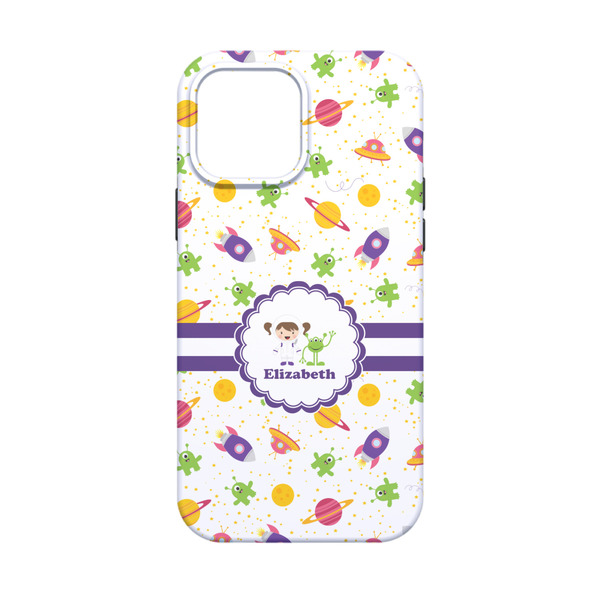 Girls Space Themed iPhone 13 Mini Tough Case - Back