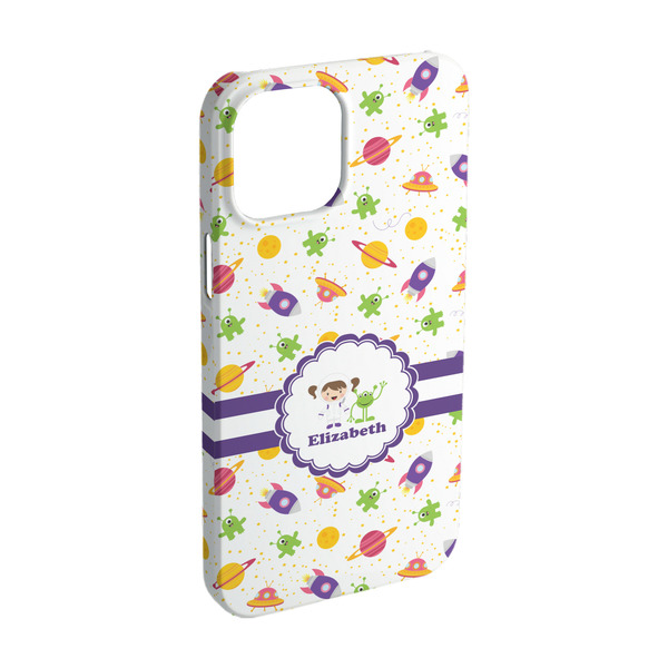Custom Girls Space Themed iPhone Case - Plastic - iPhone 15 (Personalized)