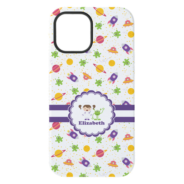 Girls Space Themed iPhone 15 Pro Max Tough Case - Back