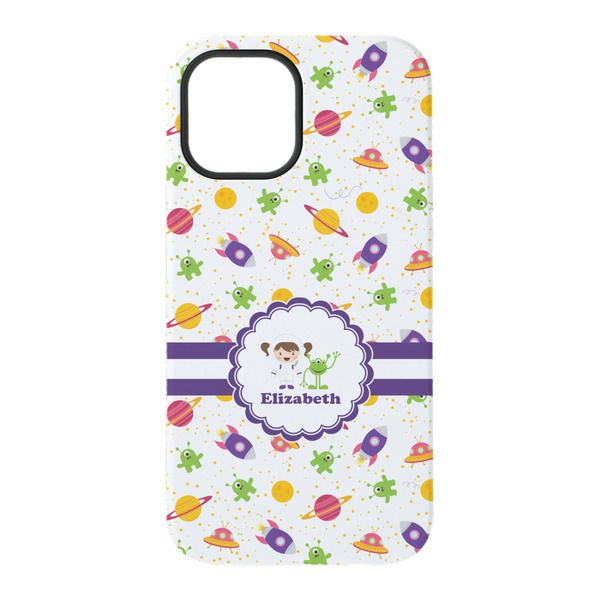 Girls Space Themed iPhone 15 Pro Tough Case - Back