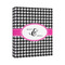 Houndstooth w/Pink Accent Canvas Print (Personalized)