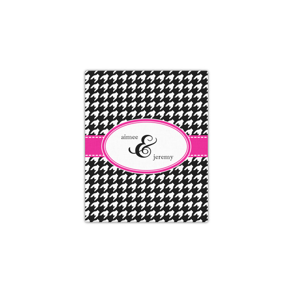 Houndstooth w/Pink Accent 11x14 - Canvas Print - Front View