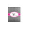 Houndstooth w/Pink Accent 11x14 - Canvas Print - Front View