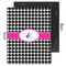 Houndstooth w/Pink Accent 11x14 Wood Print - Front & Back View