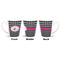 Houndstooth w/Pink Accent 12 Oz Latte Mug - Approval