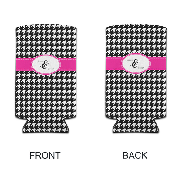 Houndstooth w/Pink Accent 12oz Tall Can Sleeve - APPROVAL