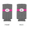 Houndstooth w/Pink Accent 12oz Tall Can Sleeve - APPROVAL