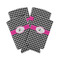 Houndstooth w/Pink Accent Can Cooler (tall 12 oz) - Set of 4 (Personalized)