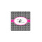 Houndstooth w/Pink Accent 12x12 - Canvas Print - Front View