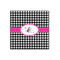 Houndstooth w/Pink Accent 12x12 Wood Print - Front View