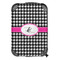 Houndstooth w/Pink Accent 13" Hard Shell Backpacks - FRONT
