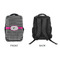 Houndstooth w/Pink Accent 15" Backpack - APPROVAL