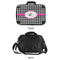 Houndstooth w/Pink Accent 15" Hard Shell Briefcase - APPROVAL