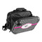 Houndstooth w/Pink Accent 15" Hard Shell Briefcase - Open