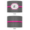 Houndstooth w/Pink Accent 16" Drum Lampshade - APPROVAL (Fabric)