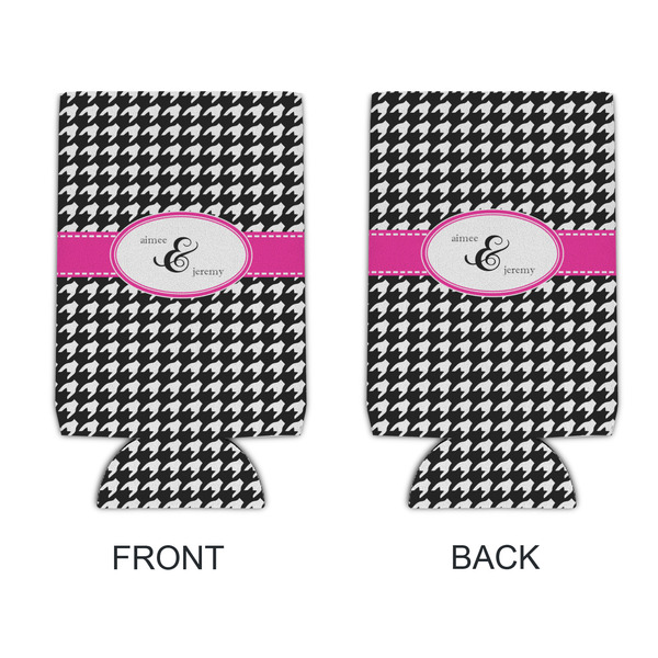 Houndstooth w/Pink Accent 16oz Can Sleeve - APPROVAL