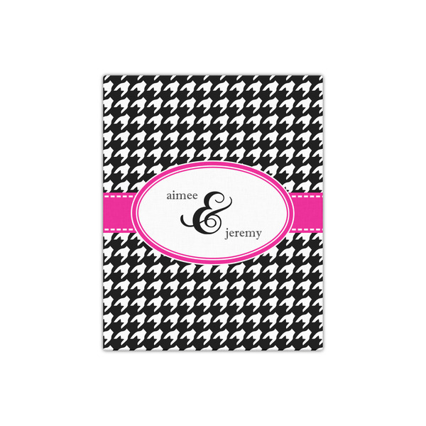 Houndstooth w/Pink Accent 16x20 - Canvas Print - Front View