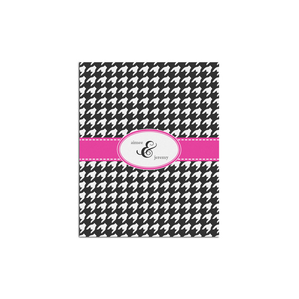 Custom Houndstooth w/Pink Accent Poster - Multiple Sizes (Personalized)