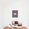 Houndstooth w/Pink Accent 16x20 - Matte Poster - On the Wall