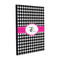 Houndstooth w/Pink Accent 16x20 Wood Print - Angle View